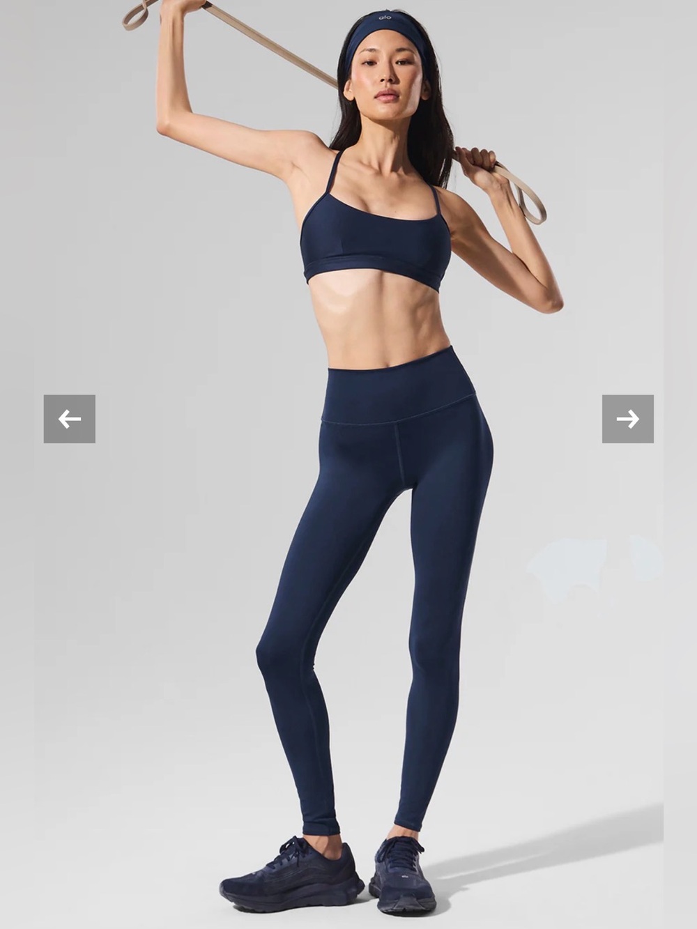 Alo Yoga Navy High-Waist Airlift Legging size Medium